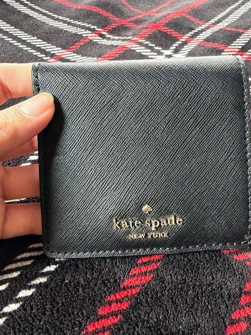 kate spade Black Zip Around Wallet